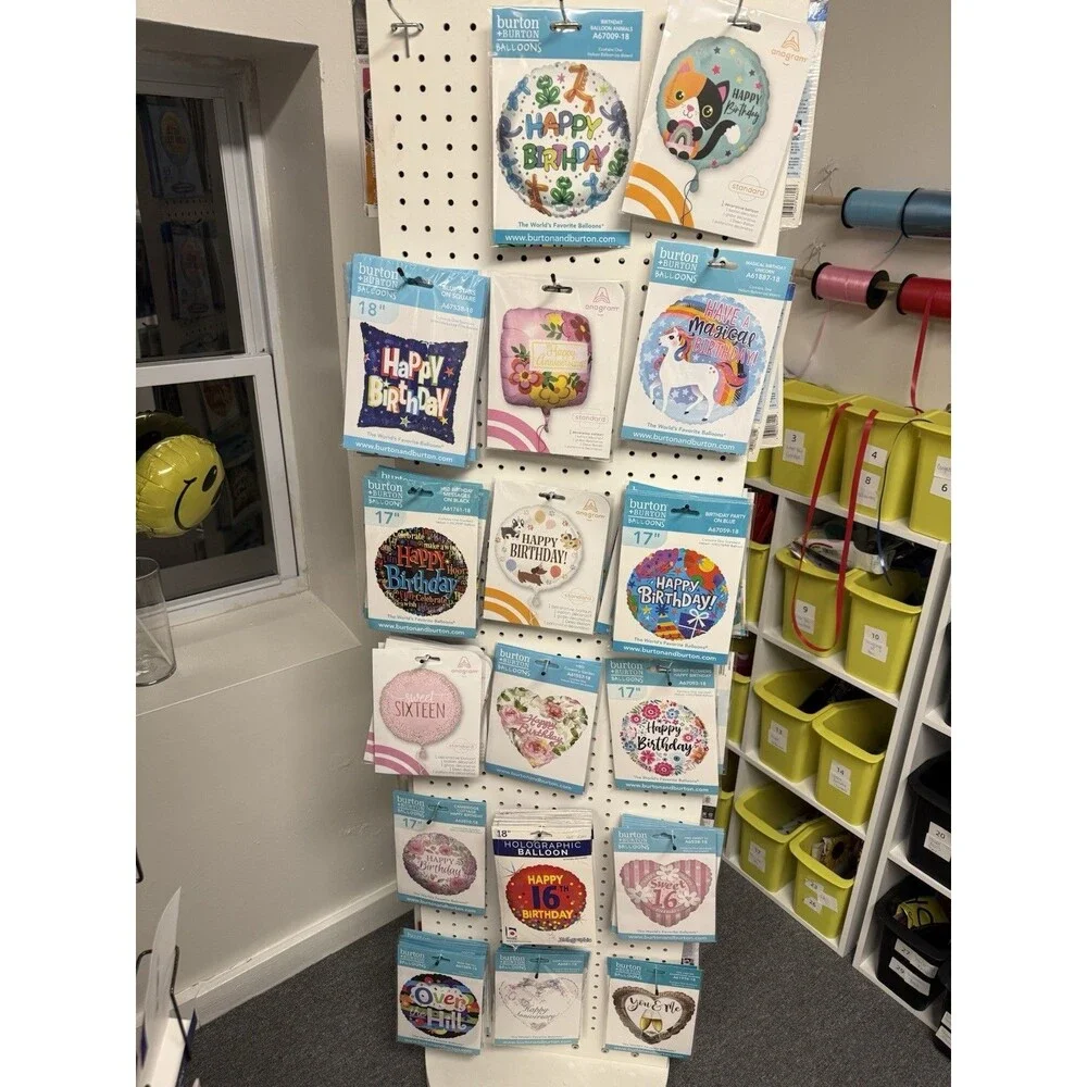 Lot of 59 Balloons Happy Birthday Anniversary Sweet 16 and Others. New